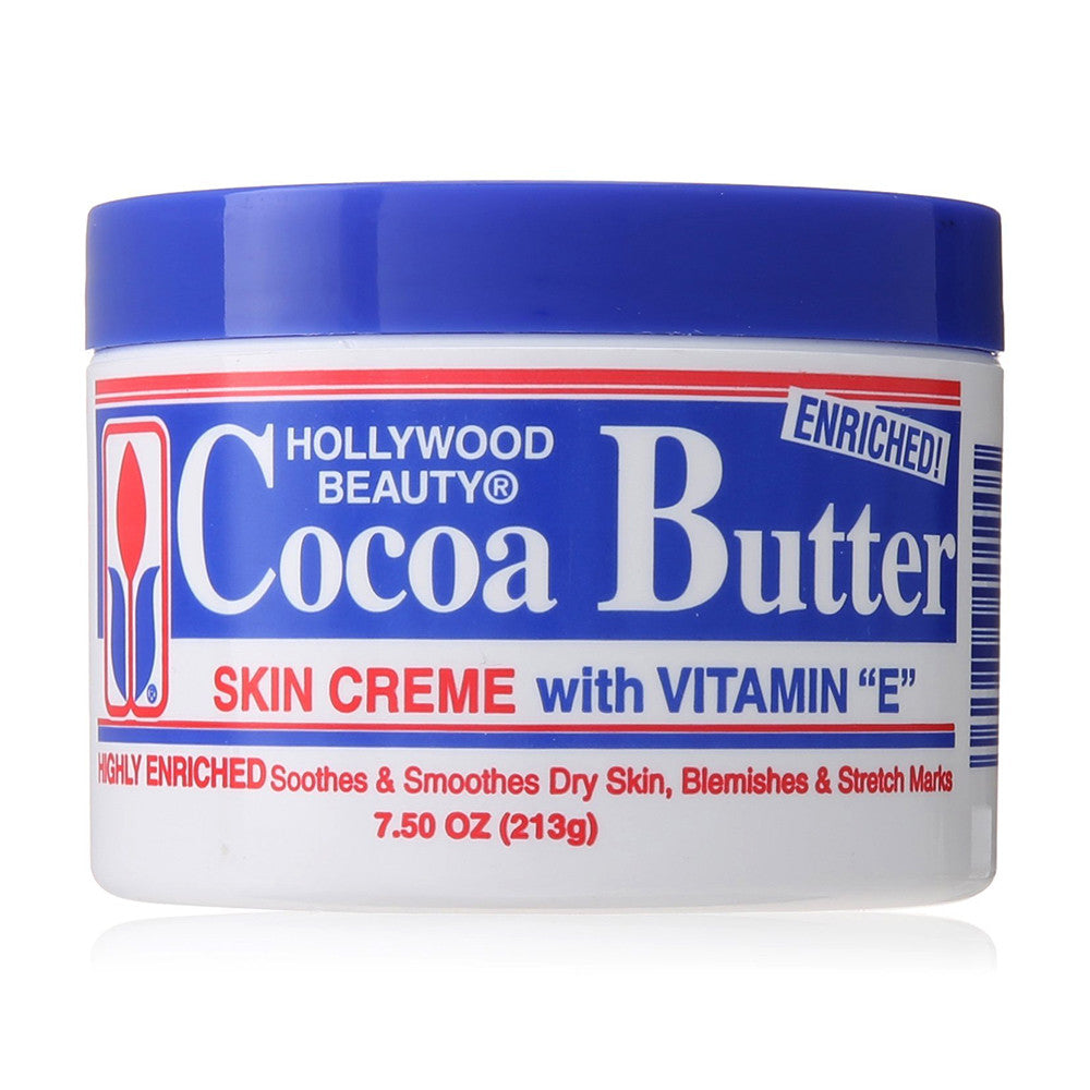 Hollywood Cocoa Butter Skin Cream, With Vitamin E, 7.5 Oz